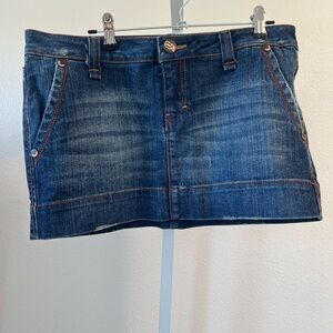 Vintage Decree Dark Blue Denim Mini Skirt